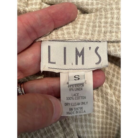 LIM'S Applique Gingham Jumpsuit Women's Size Small - Picture 4 of 5